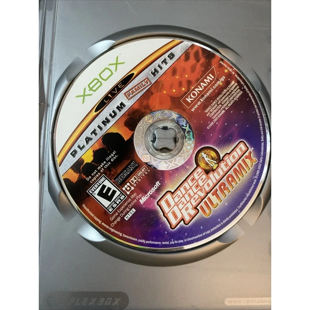 Konami Xbox Dance Dance Revolution Ultramix Platinum Hits (Microsoft Xbox, 2003)